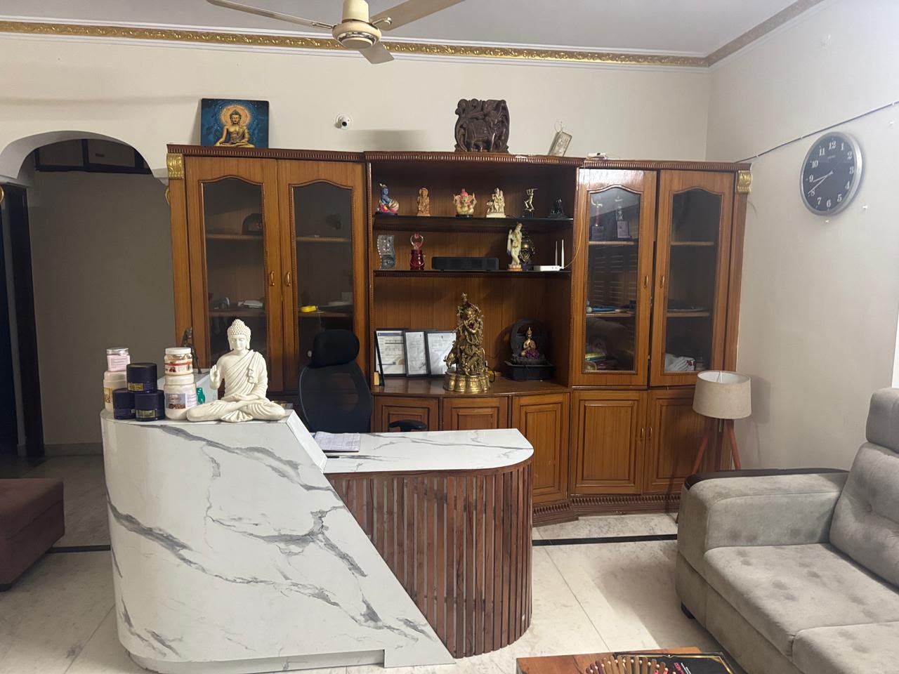 Royal Plam Wellness reception area in Bangalore